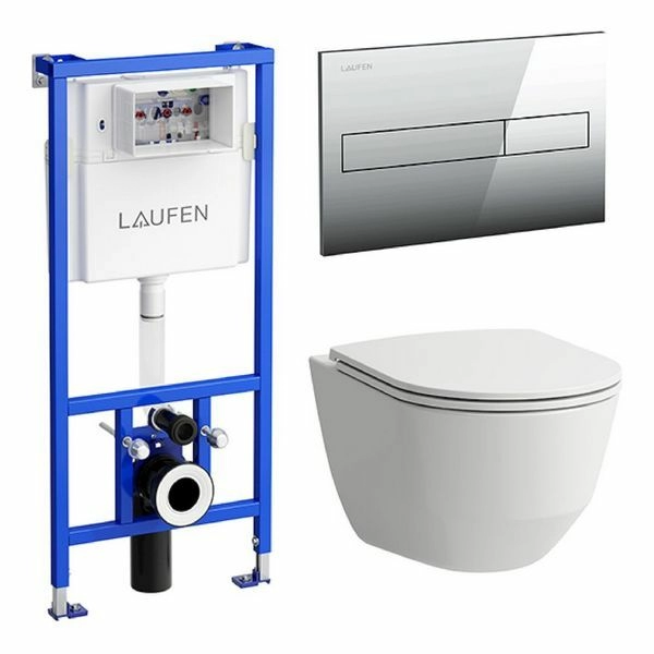 Унитаз с инсталляцией Laufen Pack Pro Rimless, 8.6996.6.000.0.00R