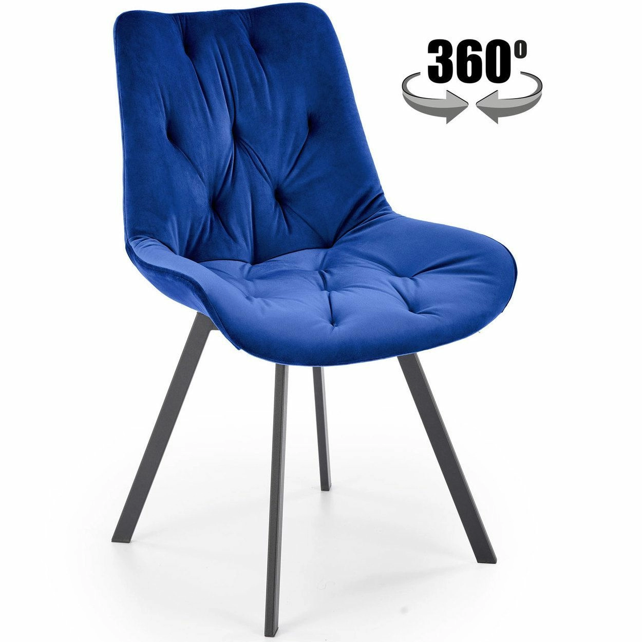 Стул Halmar K519 синий/черный, V-CH-K/519-KR-GRANATOWY
