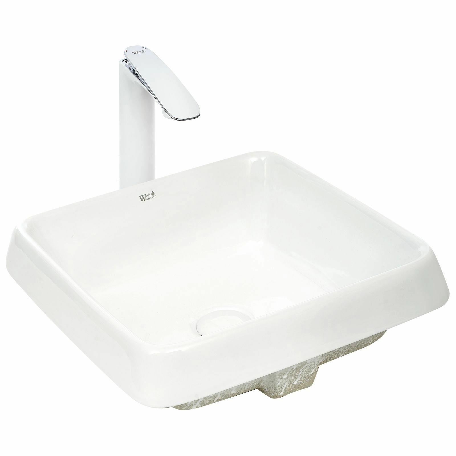 Раковина врезная WeltWasser 44x44, WW DEILBACH 6042