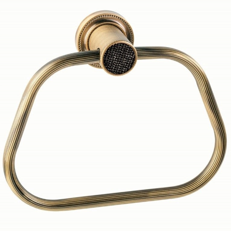 Полотенцедержатель кольцо Boheme Royale Cristal Bronze, 10925-BR-B