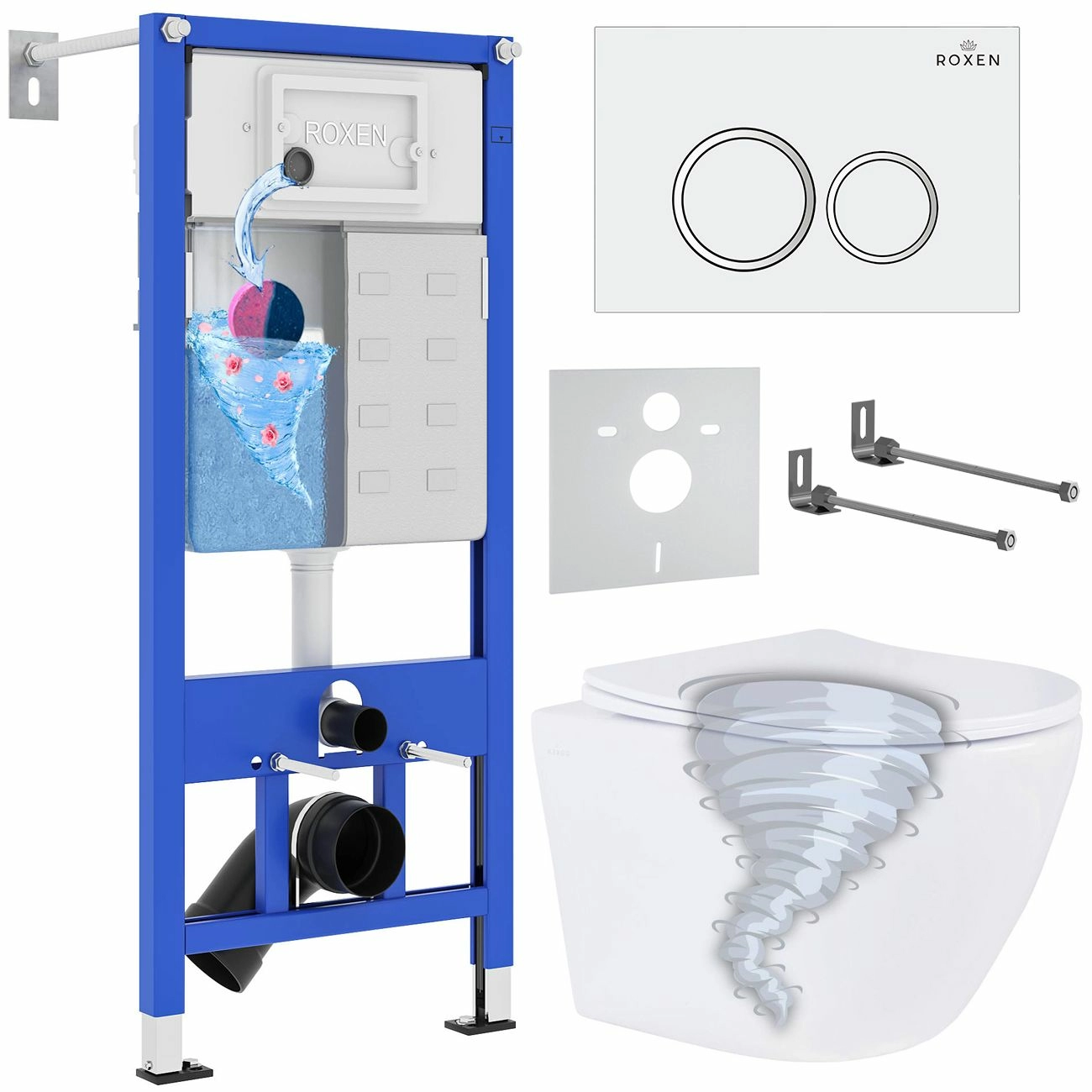 Комплект 6 в 1 Roxen StounFix Dual Fresh, 968335