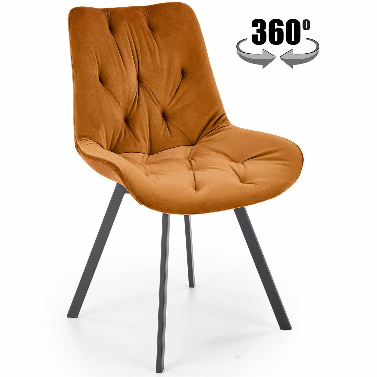 Стул Halmar K519 корица/черный, V-CH-K/519-KR-CYNAMONOWY