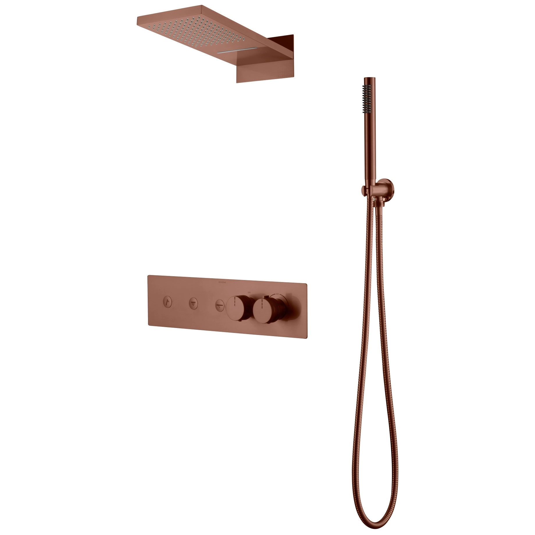 Встроенная душевая система Boheme Fusion Bronze Brushed, 131-BRB