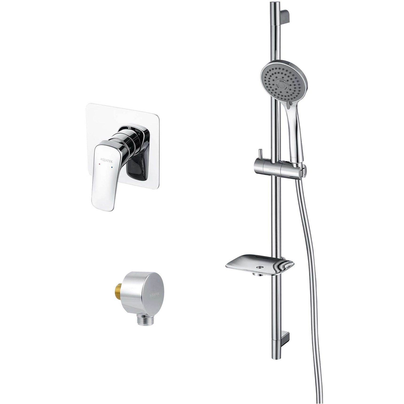 Комплект для душа Aquatek Вега 3 в 1, AQ1076CR