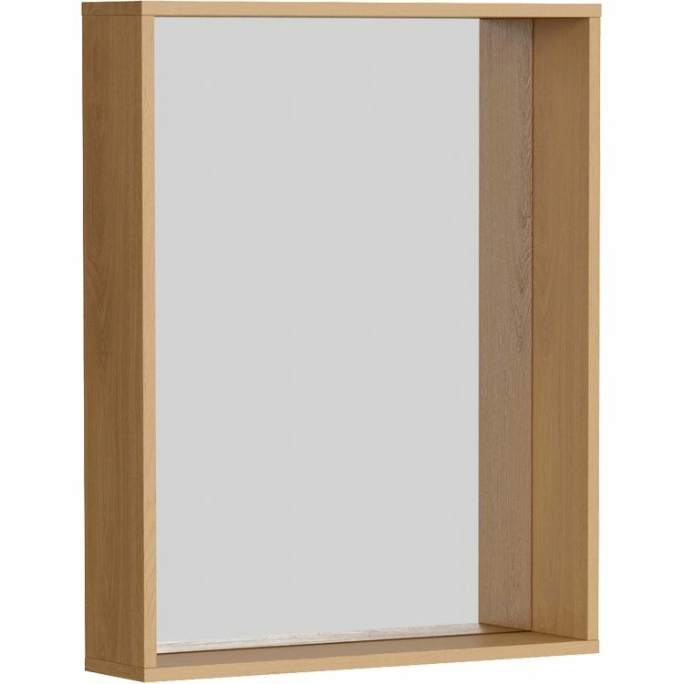 Зеркало в раме Aqwella Basic 60x75 дуб золотой