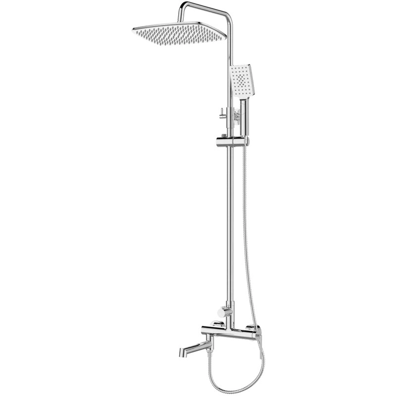 Душевая стойка со смесителем для ванны Belbagno Aqua, ACQUA-VSCM-CRM