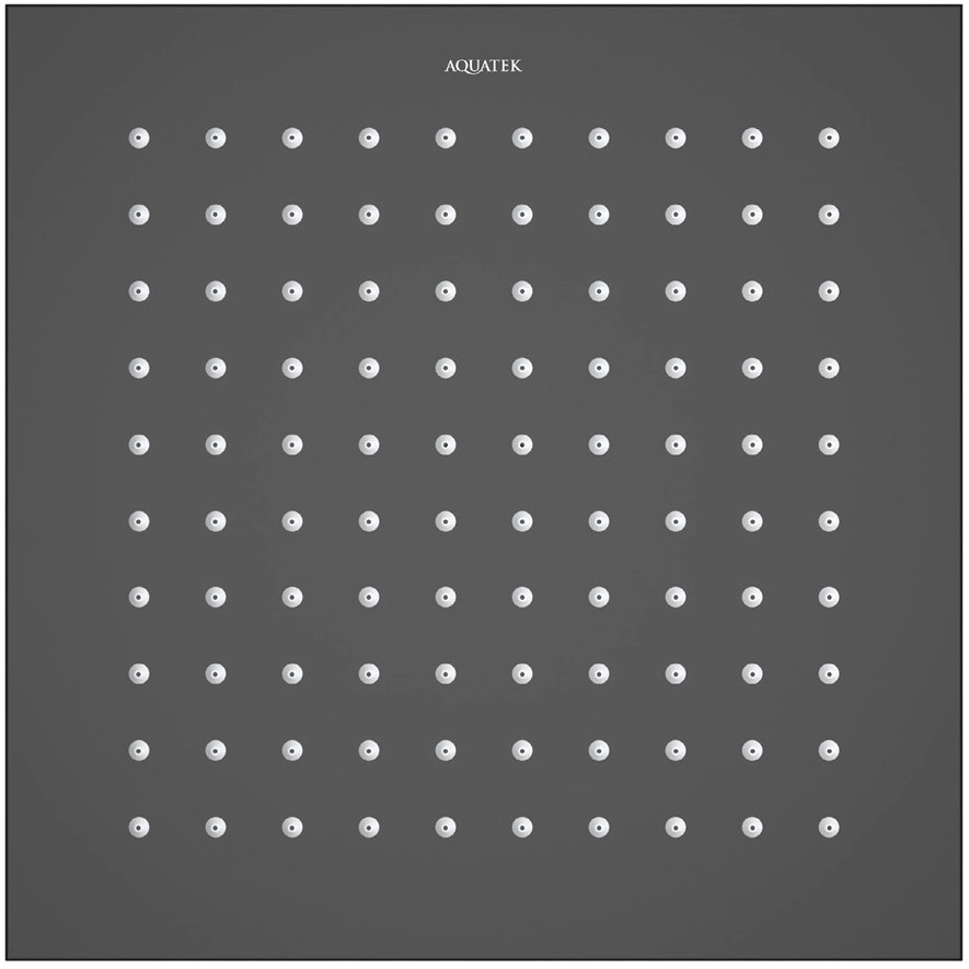Квадратный верхний душ 250x250 мм Aquatek, AQ2076MB