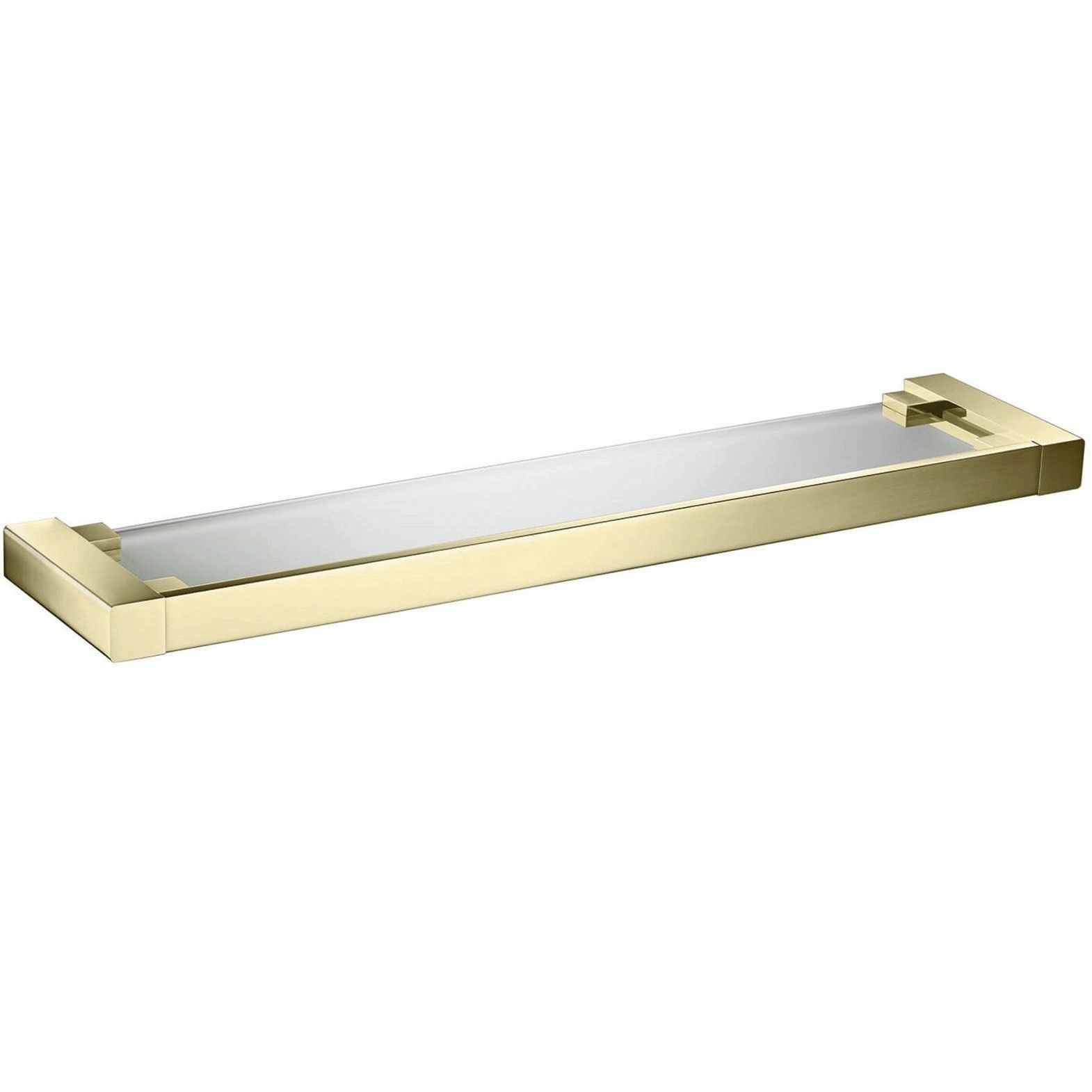 Полка в ванну стеклянная Timo Selene Brushed Gold, 17072/17