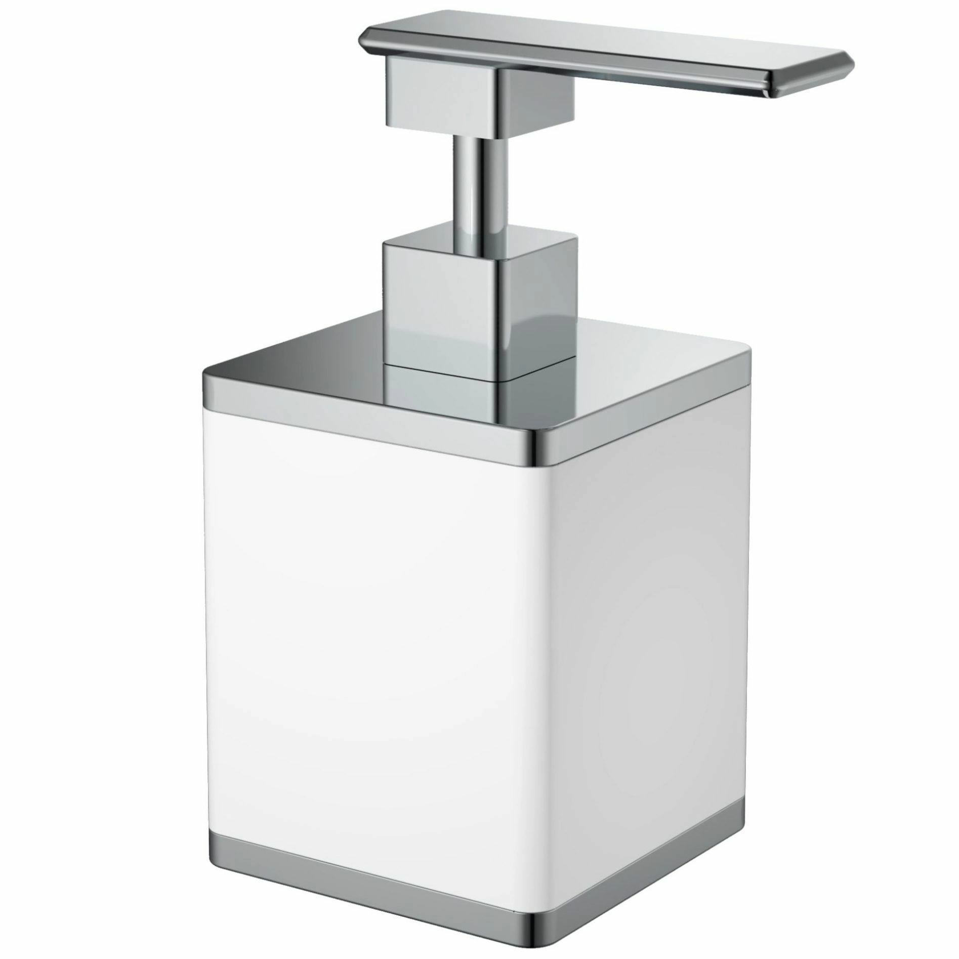 Диспенсер Boheme Qubic White/Chrome, 10969-W-CR