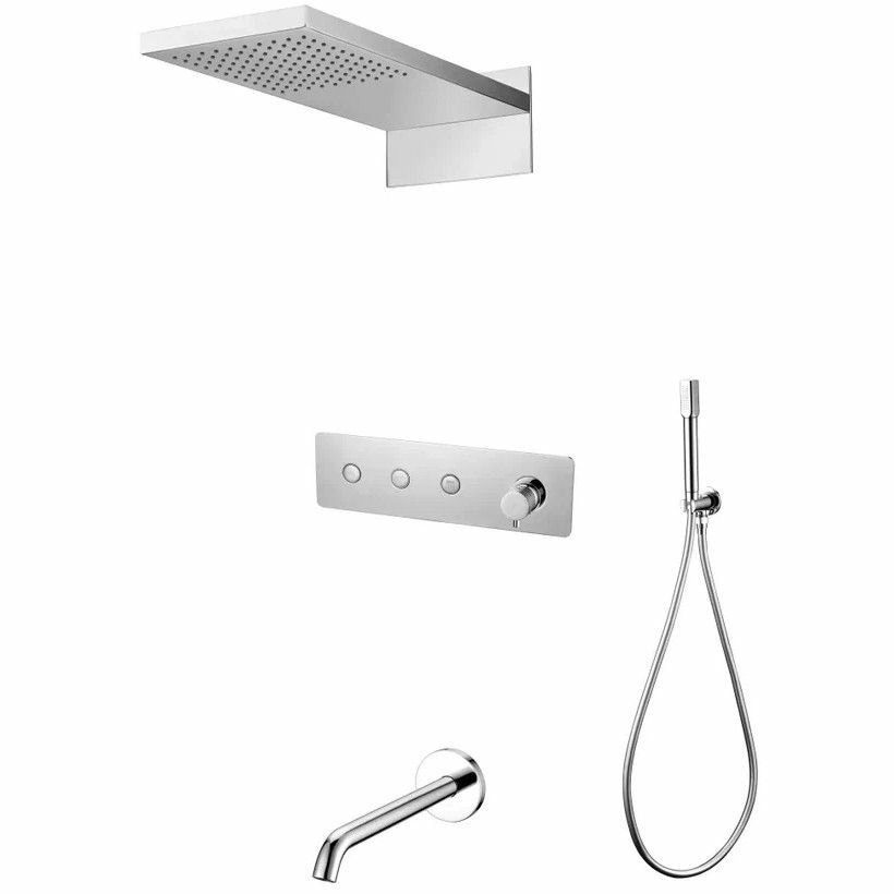 Встроенная душевая система Boheme Fusion Chrome, 130-2-CR