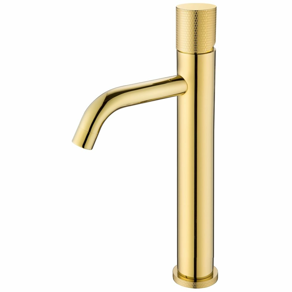 Высокий смеситель для умывальника Boheme Stick Touch Gold, 122-GG.2