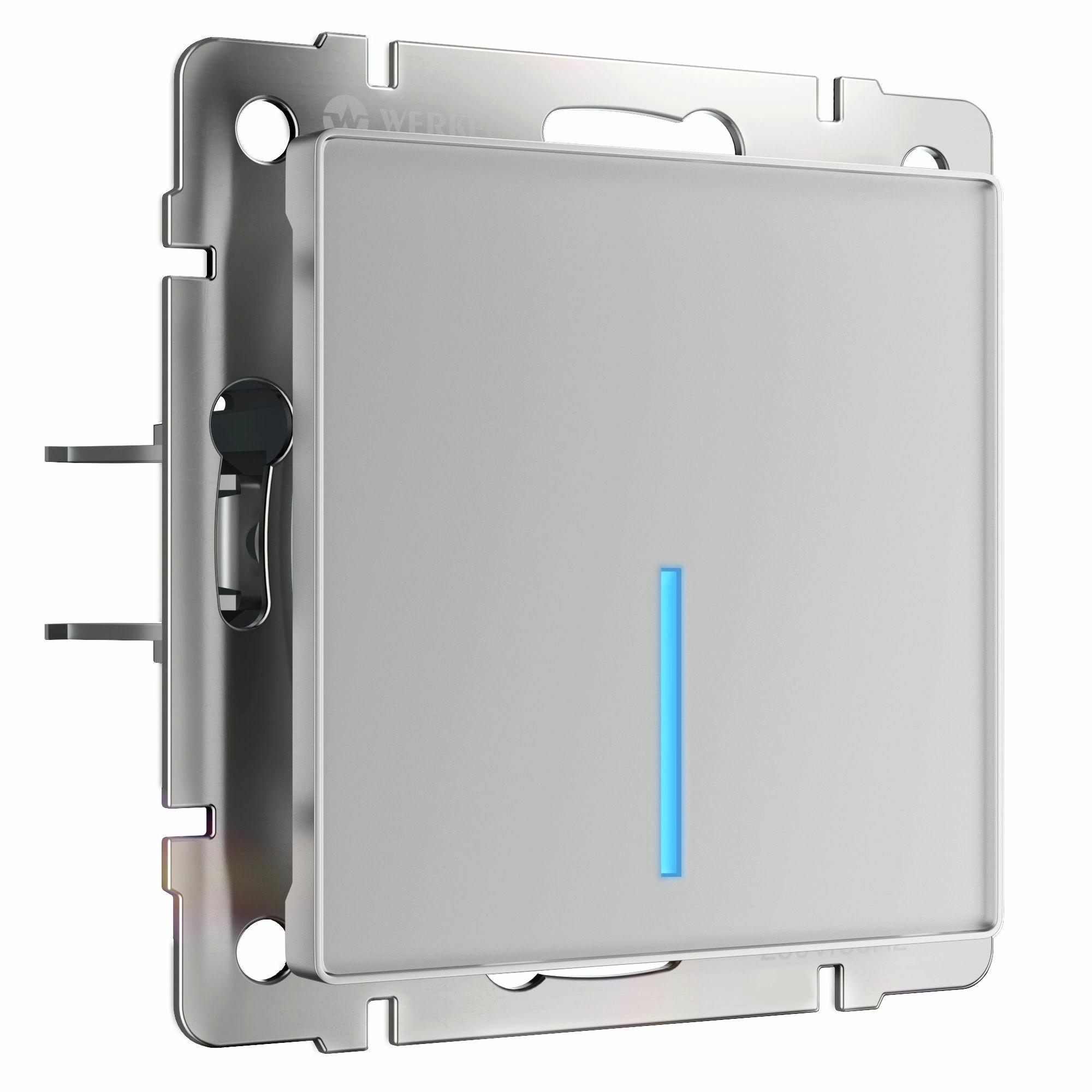 Сенсорный выключатель одноклавишный с Wi-Fi Werkel W4510606 (серебряный)