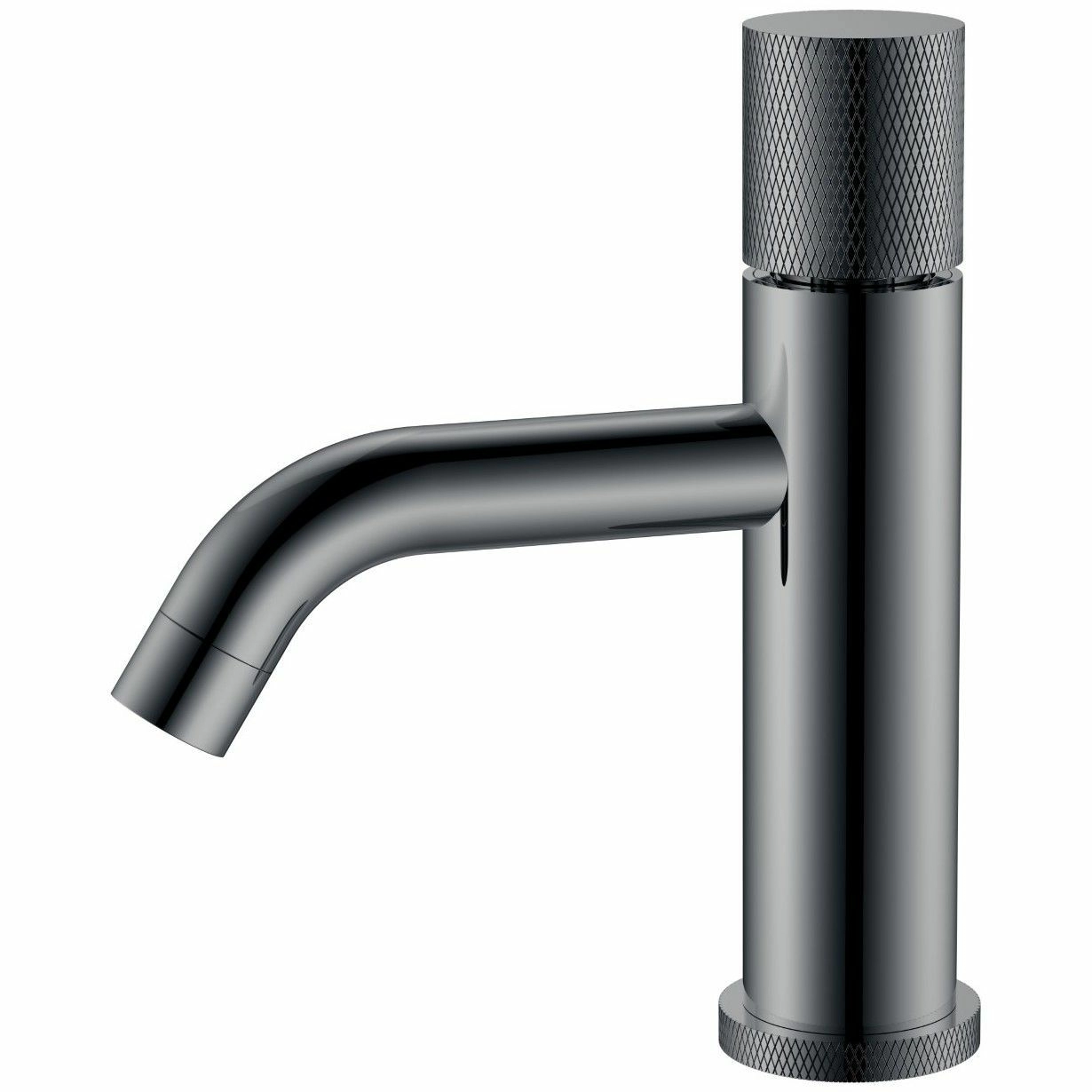 Смеситель для умывальника Boheme Stick Touch Shine Gun Metall, 121-SGM.2