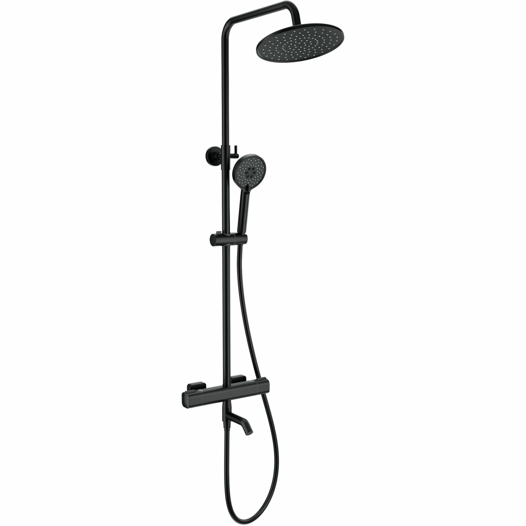 Душевая система с термостатом Wonzon & Woghand черный матовый, WW-B3051-A1-MB