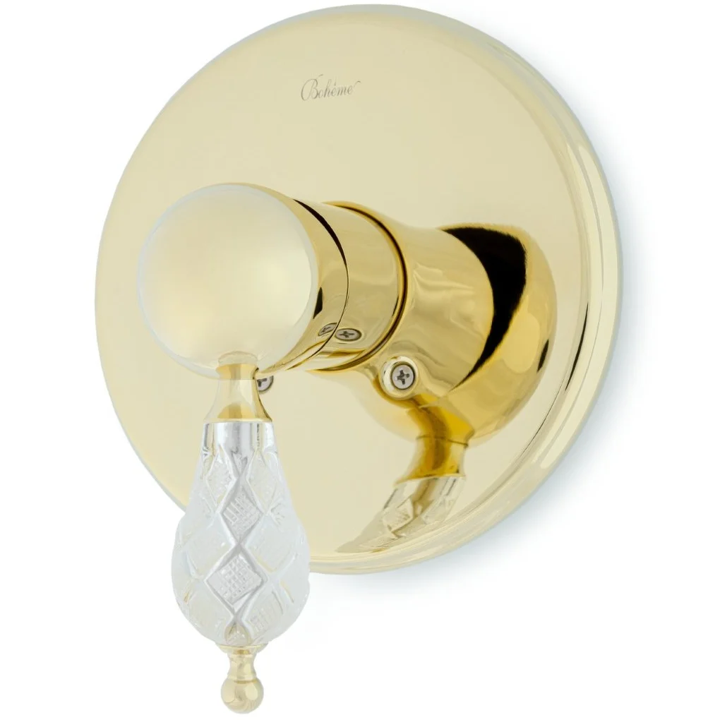 Смеситель встроенный Boheme Crystal Gold, 285-CRST