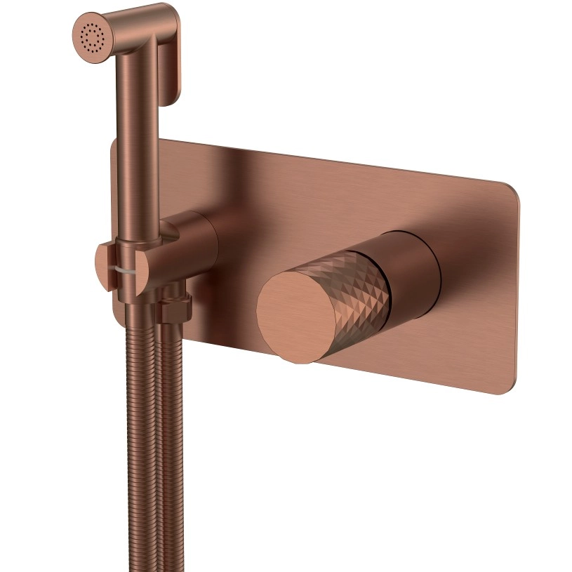 Смеситель гигиенический Boheme Stick Diamond Bronze Brushed, 127-BRB