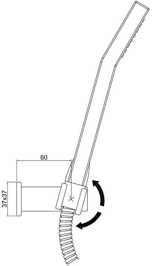Смеситель для ванны с ручным душем Paffoni Effe, EF023CR