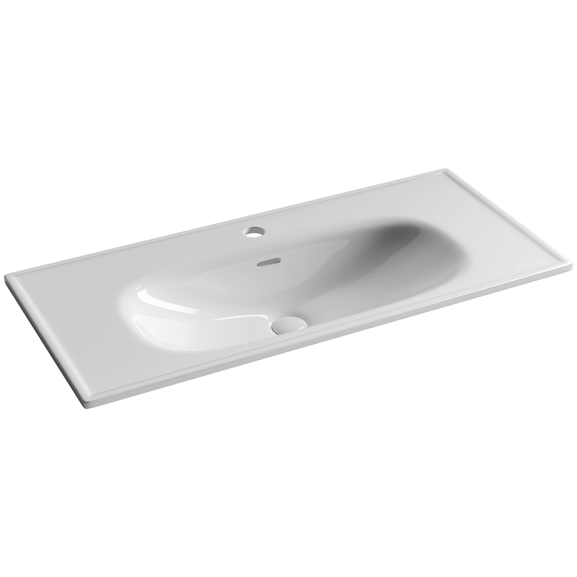 Раковина накладная CeramicaNova Sabo 100x46, CN13003