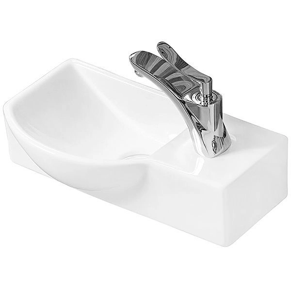 Раковина подвесная WeltWasser 40x22, WW AISBACH 7940 GL-WT