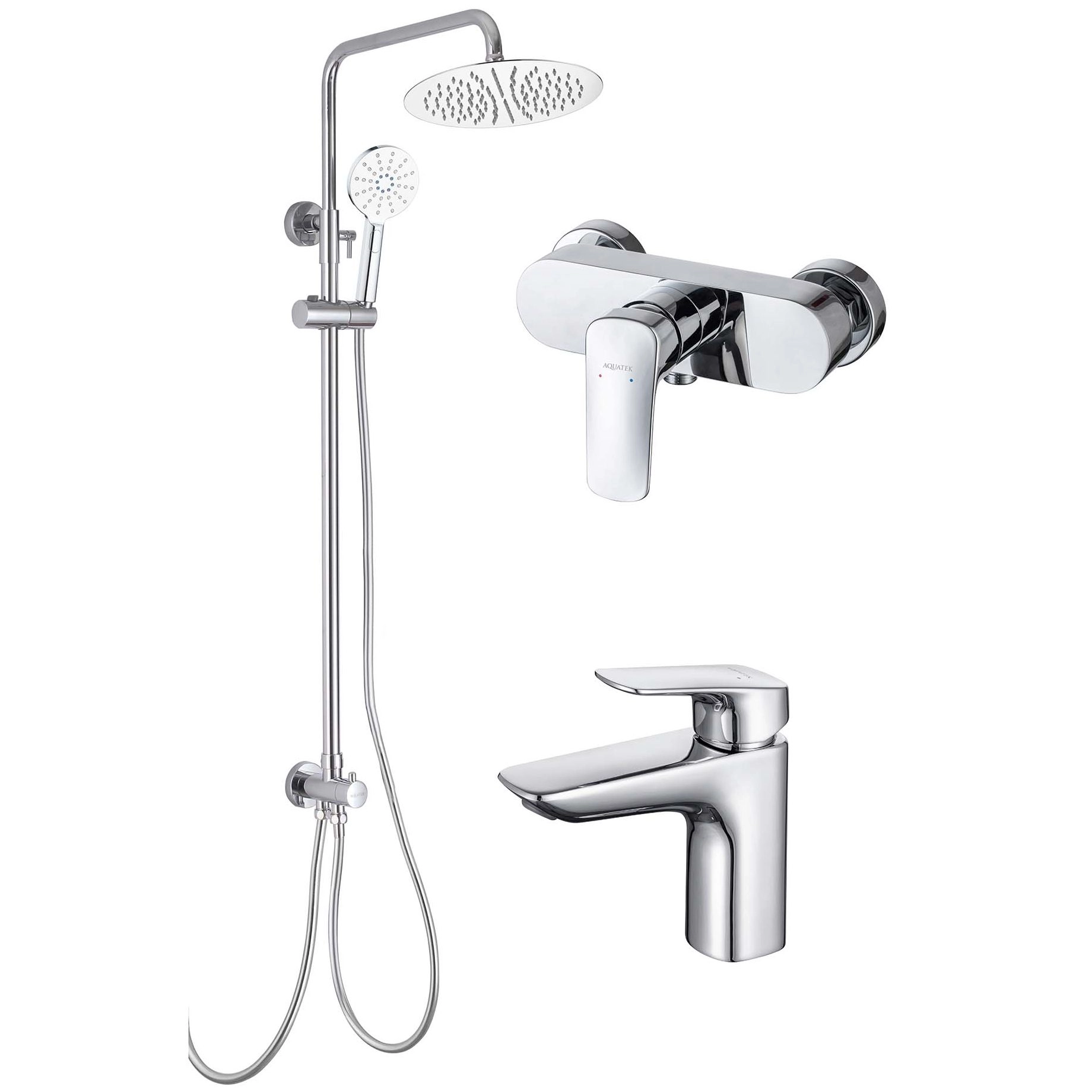 Комплект для душа Aquatek Вега 3 в 1, AQ1036CR