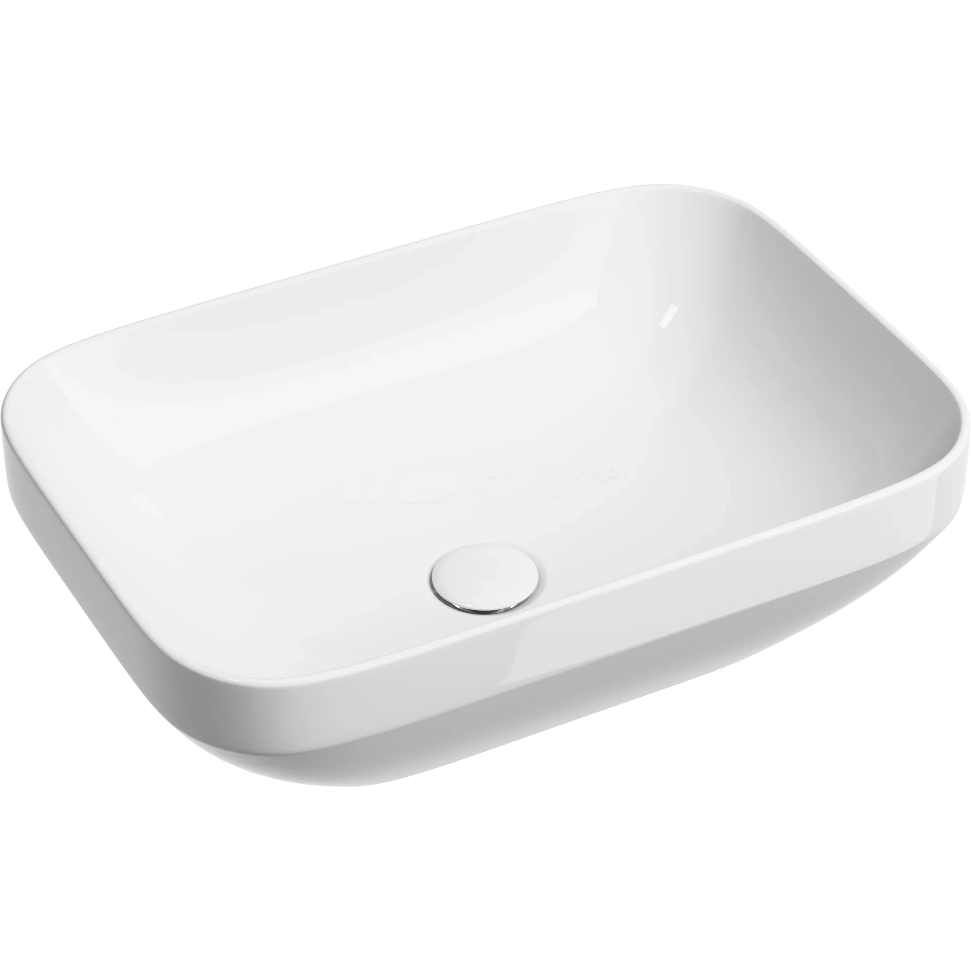 Умывальник чаша накладная прямоугольная CeramicaNova Element 49.5x37, CN6055