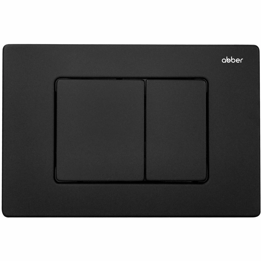 Клавиша смыва Abber черный матовый, AC0120MB