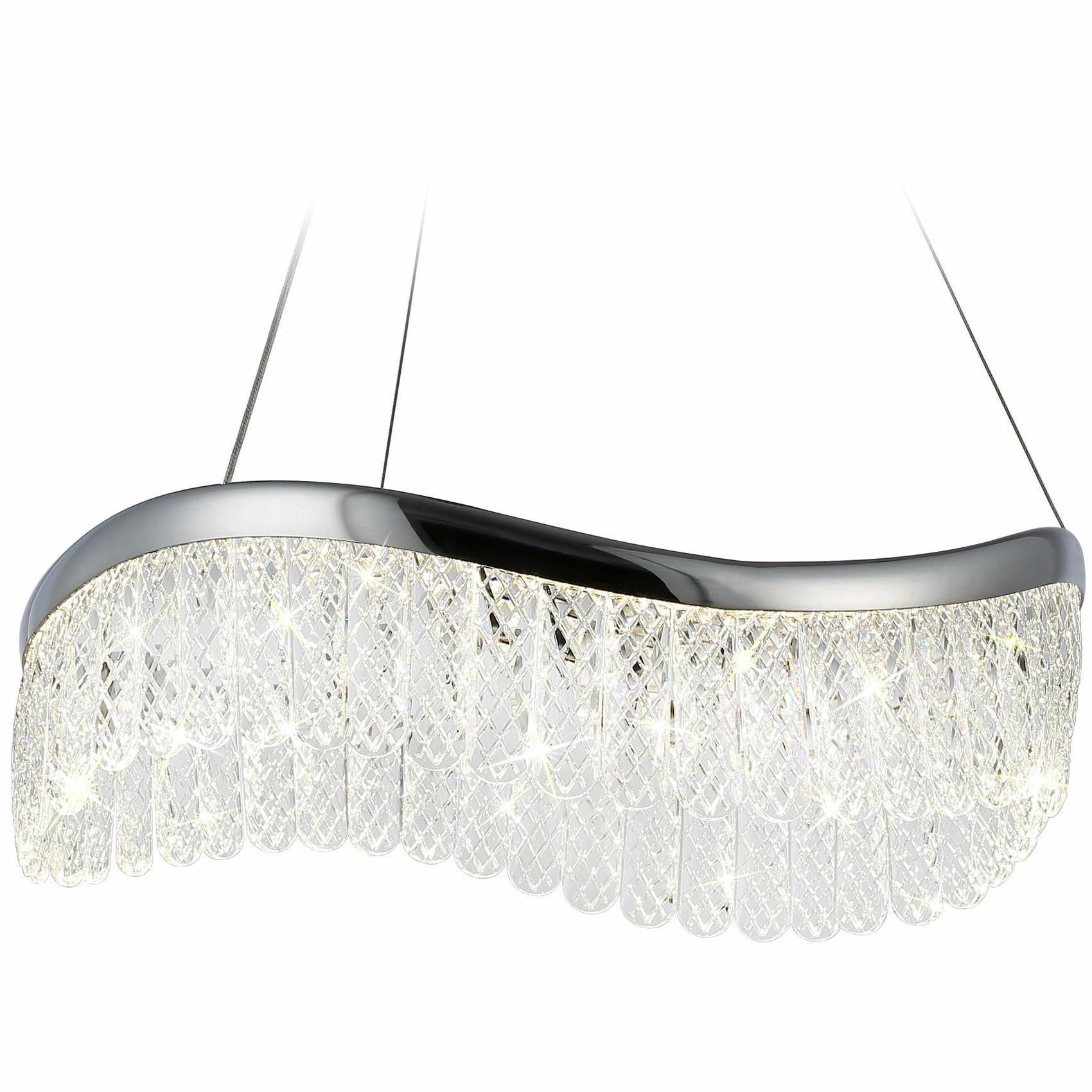 Подвесной светодиодный светильник с хрусталем Ambrella Traditional, TR49712