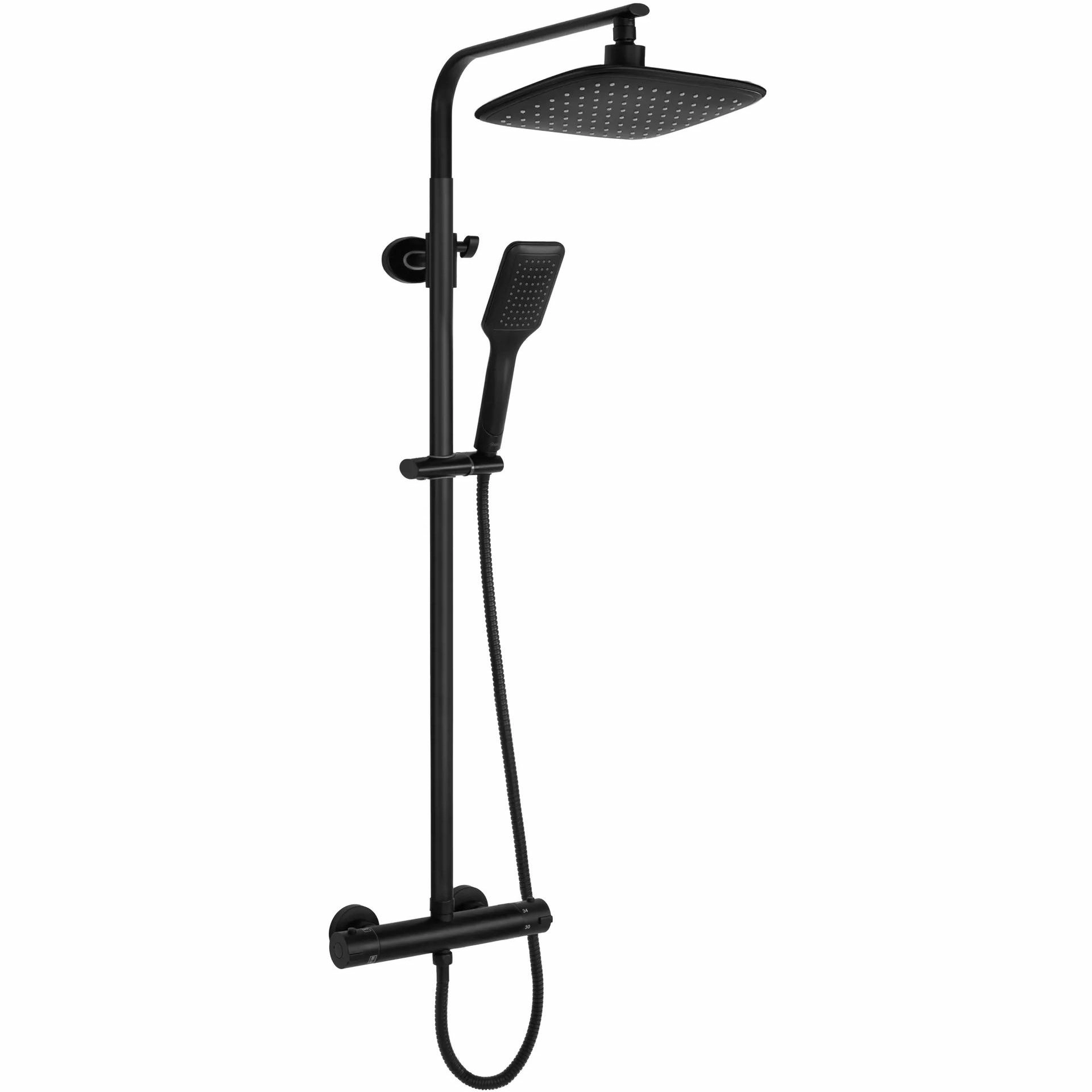 Душевая система Rea Tom Black, REA-P7101