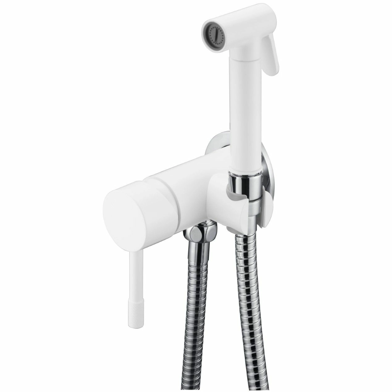 Смеситель гигиенический Boheme Uno White/Chrome, 467-WCR