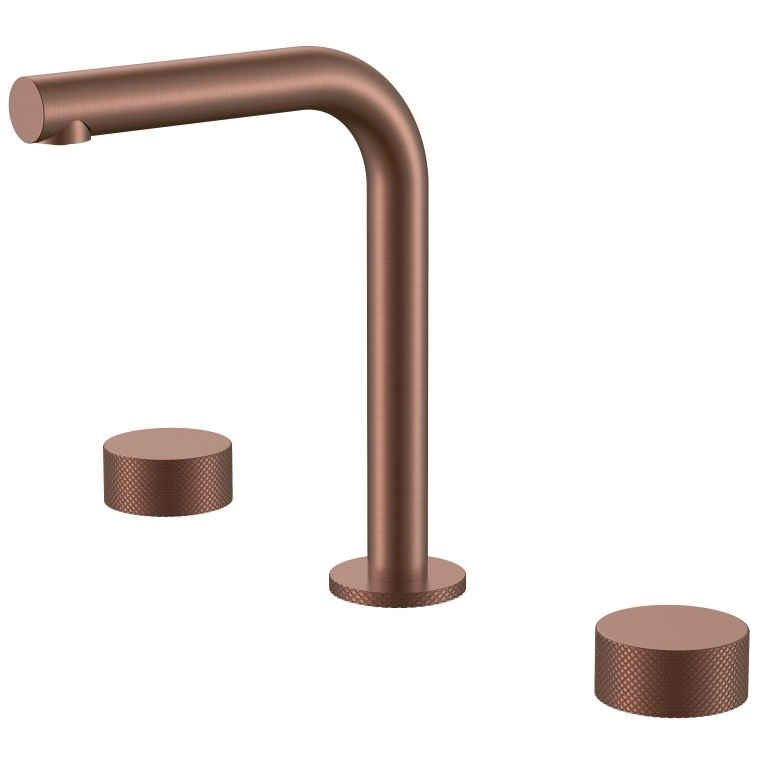 Смеситель на столешницу на 3 отверстия Boheme Stick Touch Bronze Brushed, 152-BRB.2
