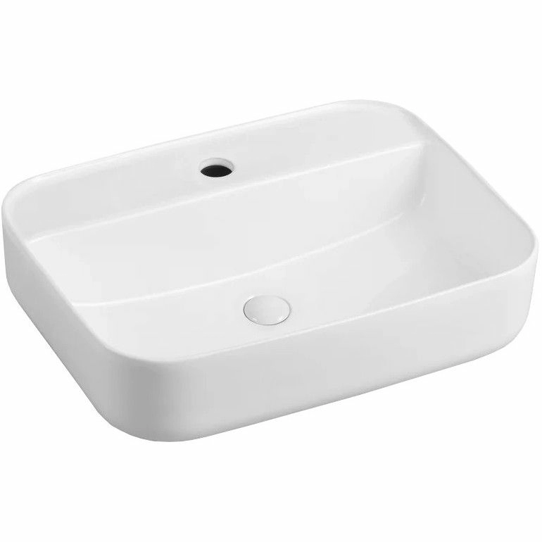 Умывальник чаша накладная прямоугольная CeramicaNova Element 50x40, CN5015