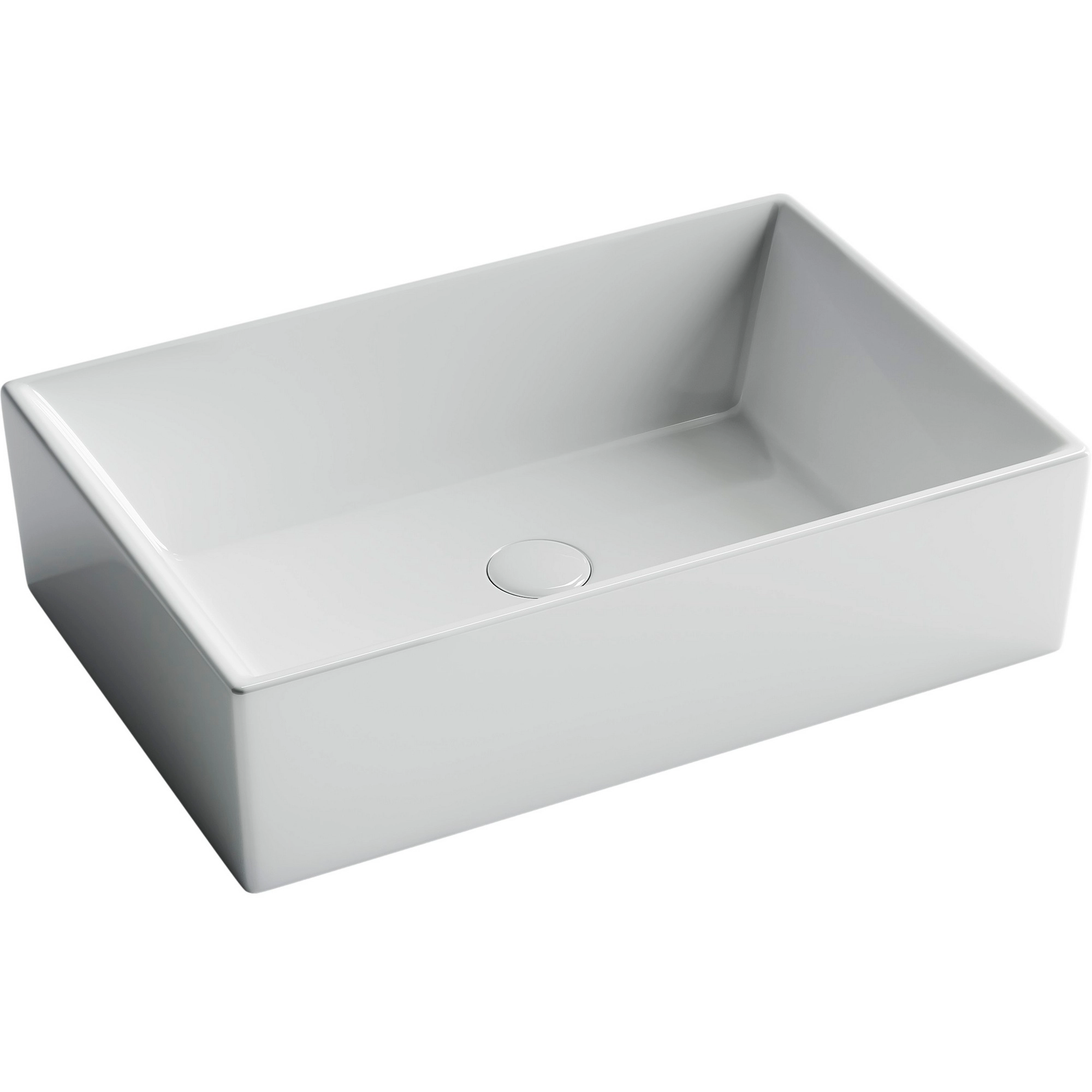 Умывальник чаша накладная прямоугольная CeramicaNova Element 59x39, CN5013