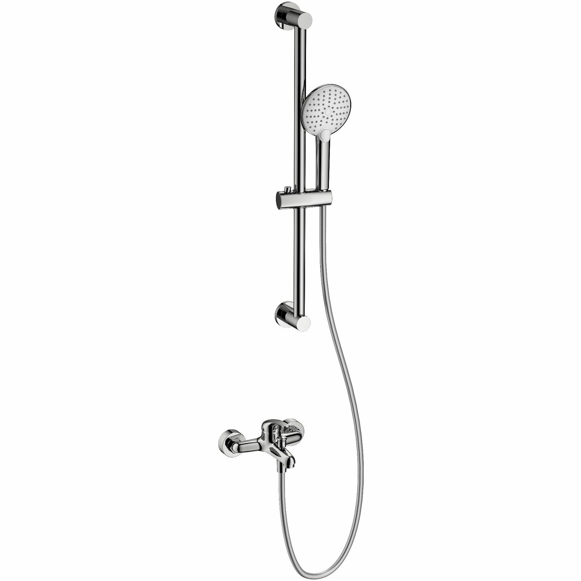 Смеситель для ванны с душевым гарнитуром Wonzon & Woghand хром, WW-4560-CR