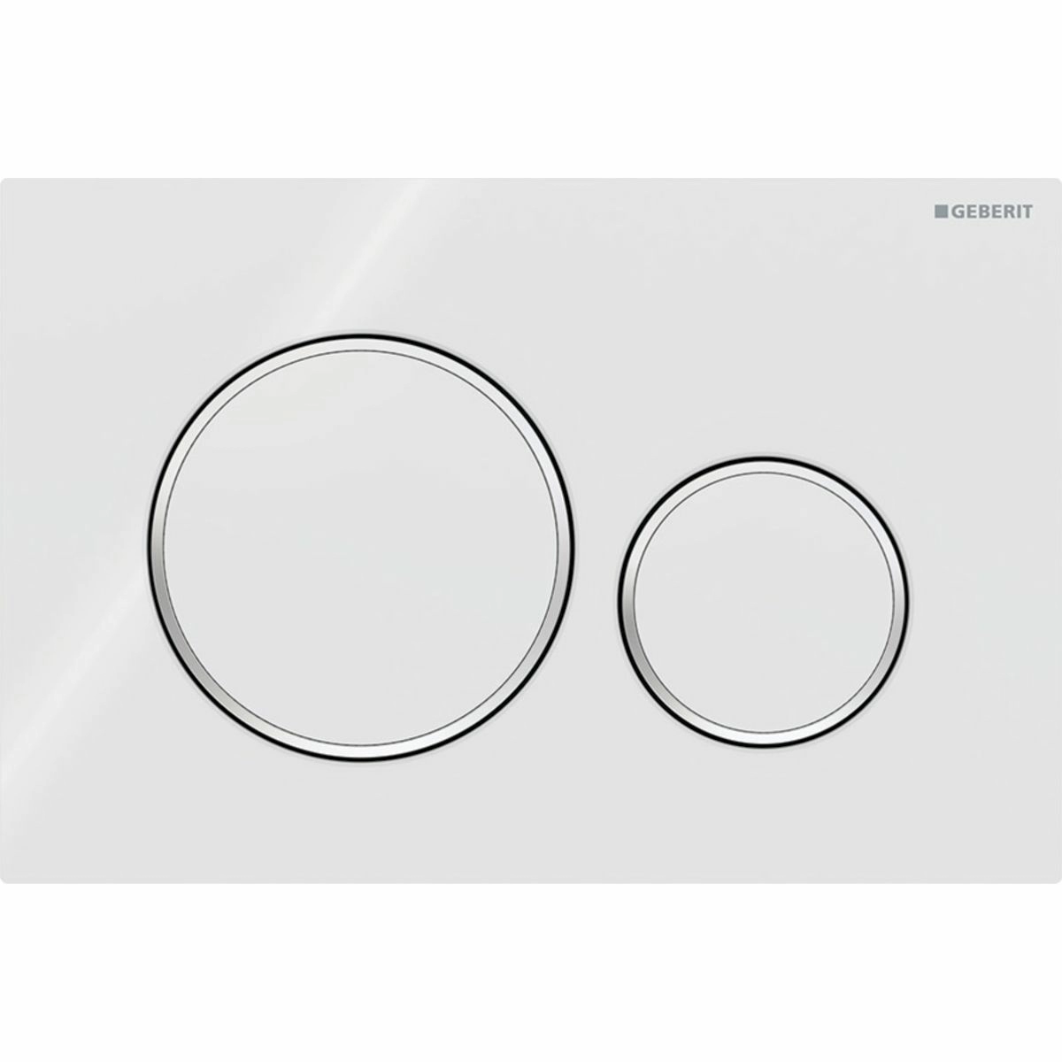 Смывная клавиша Geberit Sigma20 белый/белый/хром глянец, 115.882.KJ.1