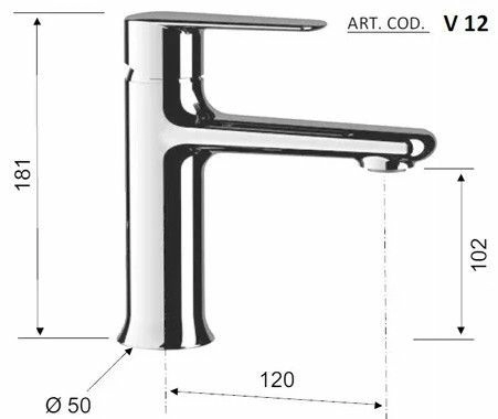 Смеситель для раковины Remer Vanity хром, V12