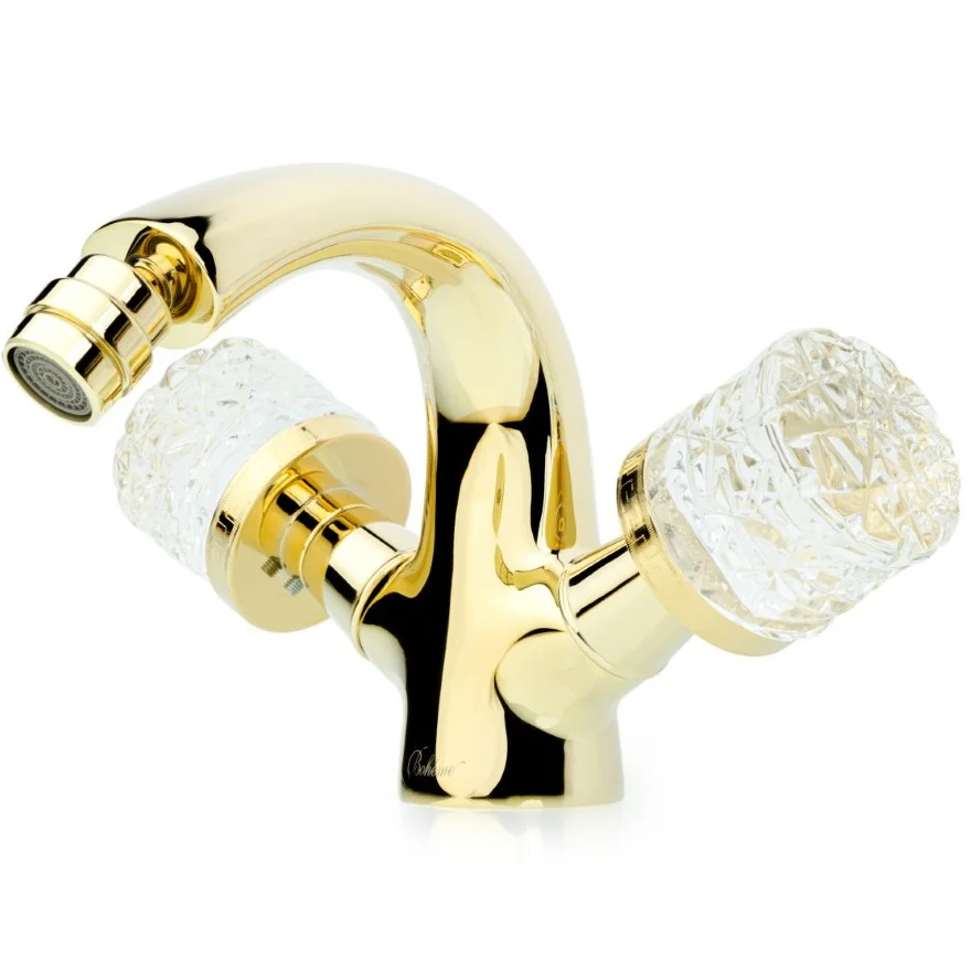 Смеситель для биде Boheme Crystal Gold, 296