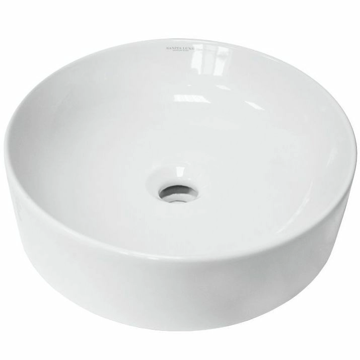 Умывальник накладной Sanita Luxe Best Slim 40x40, WB.CT/Best/40-N.Slim/WHT.G/S1