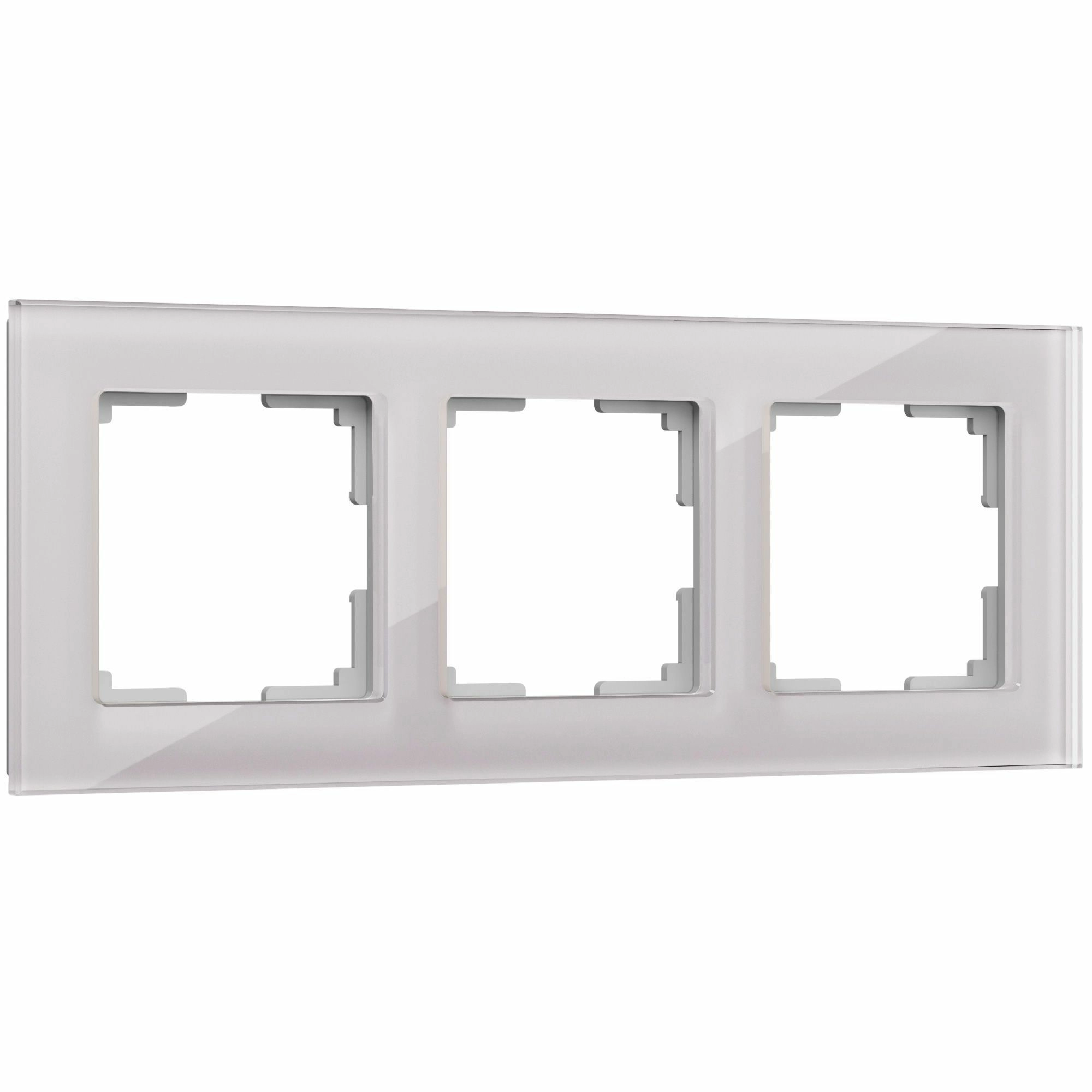 Рамка на 3 поста Werkel Favorit W0031117 (дымчатый, стекло)