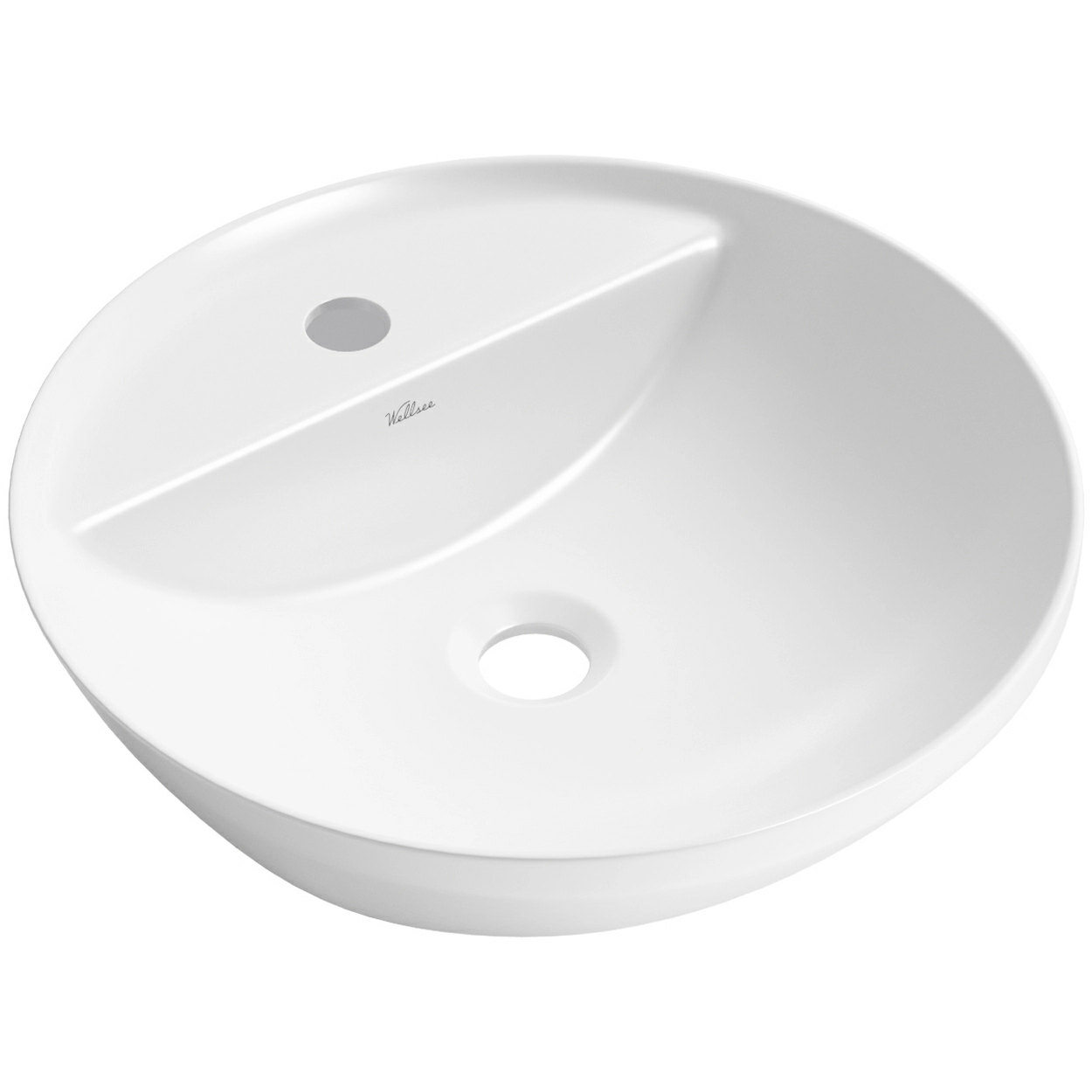 Накладная раковина Wellsee Cute Twin R 42x42, 318401000