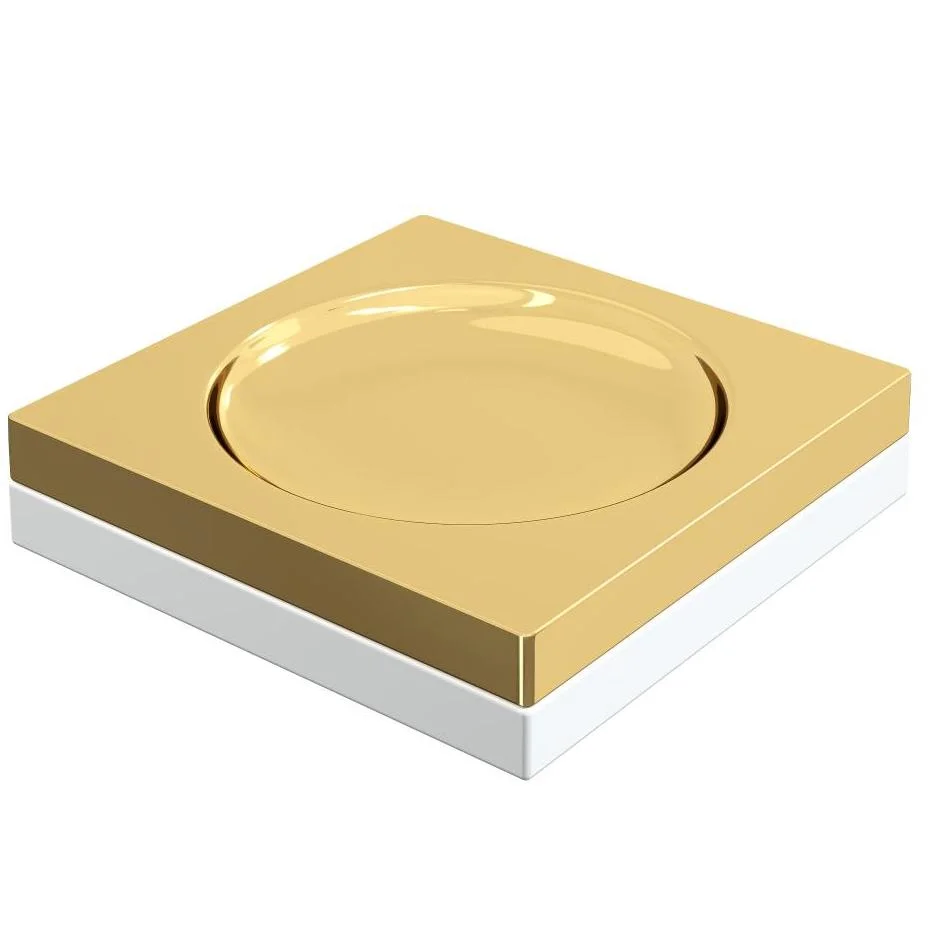 Мыльница квадратная Boheme Qubic Gold, 10960-G