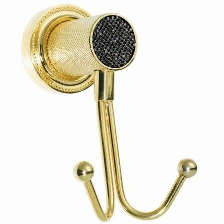 Крючок двойной Boheme Royale Cristal Gold, 10926-G-B