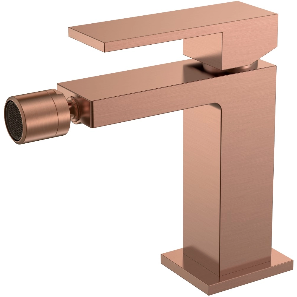 Смеситель для биде Boheme Qubic Copper Brushed, 476-CB