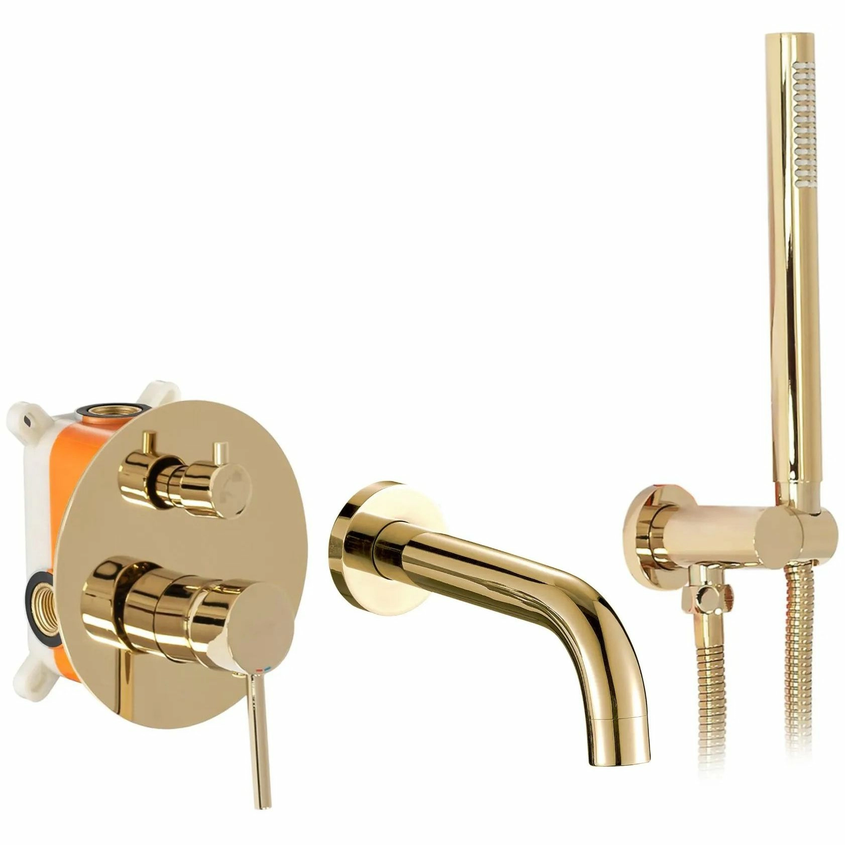 Смеситель для ванны Rea Lungo Gold, REA-P4563