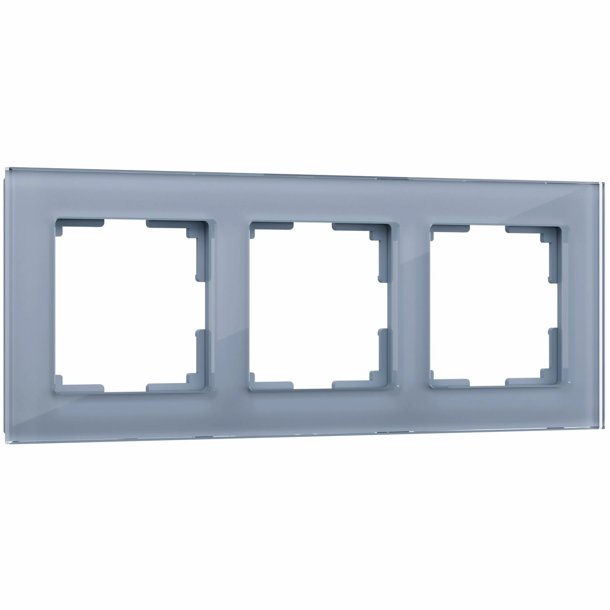 Рамка на 3 поста Werkel Favorit W0031115 (серый, стекло)