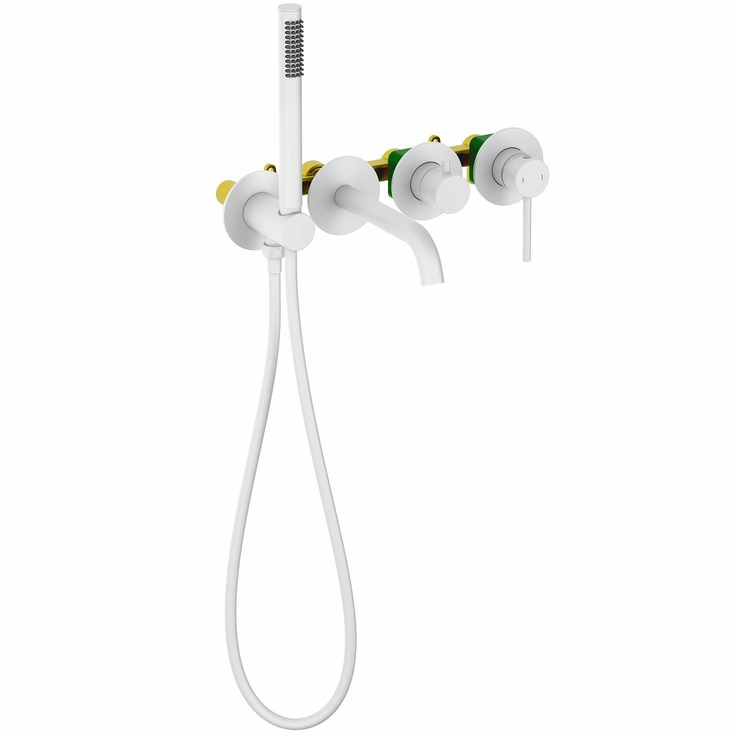 Смеситель для ванны встроенный Timo Saona Matte White, 2314/16YSM
