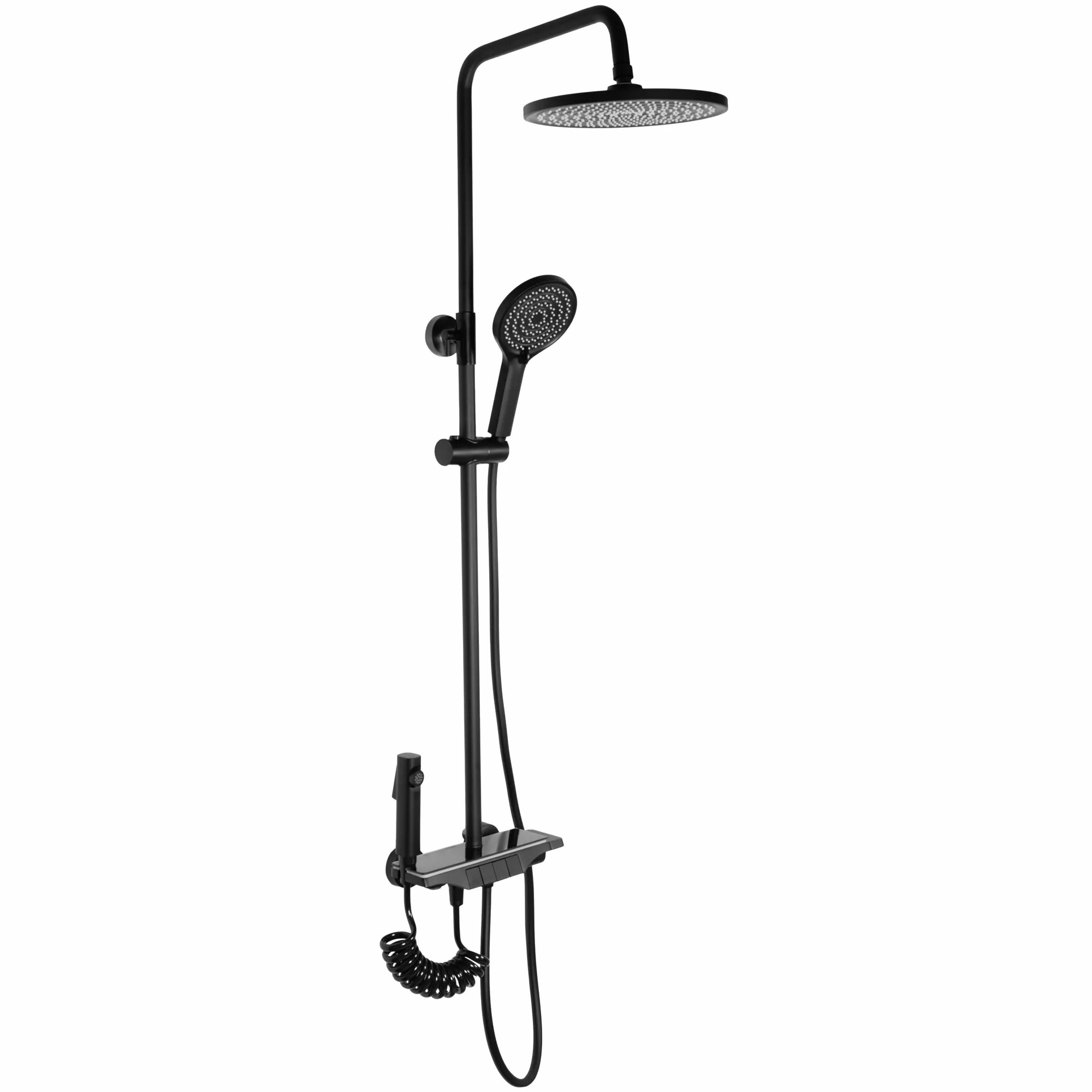 Душевая система Rea Savio Led Black, REA-P8410 