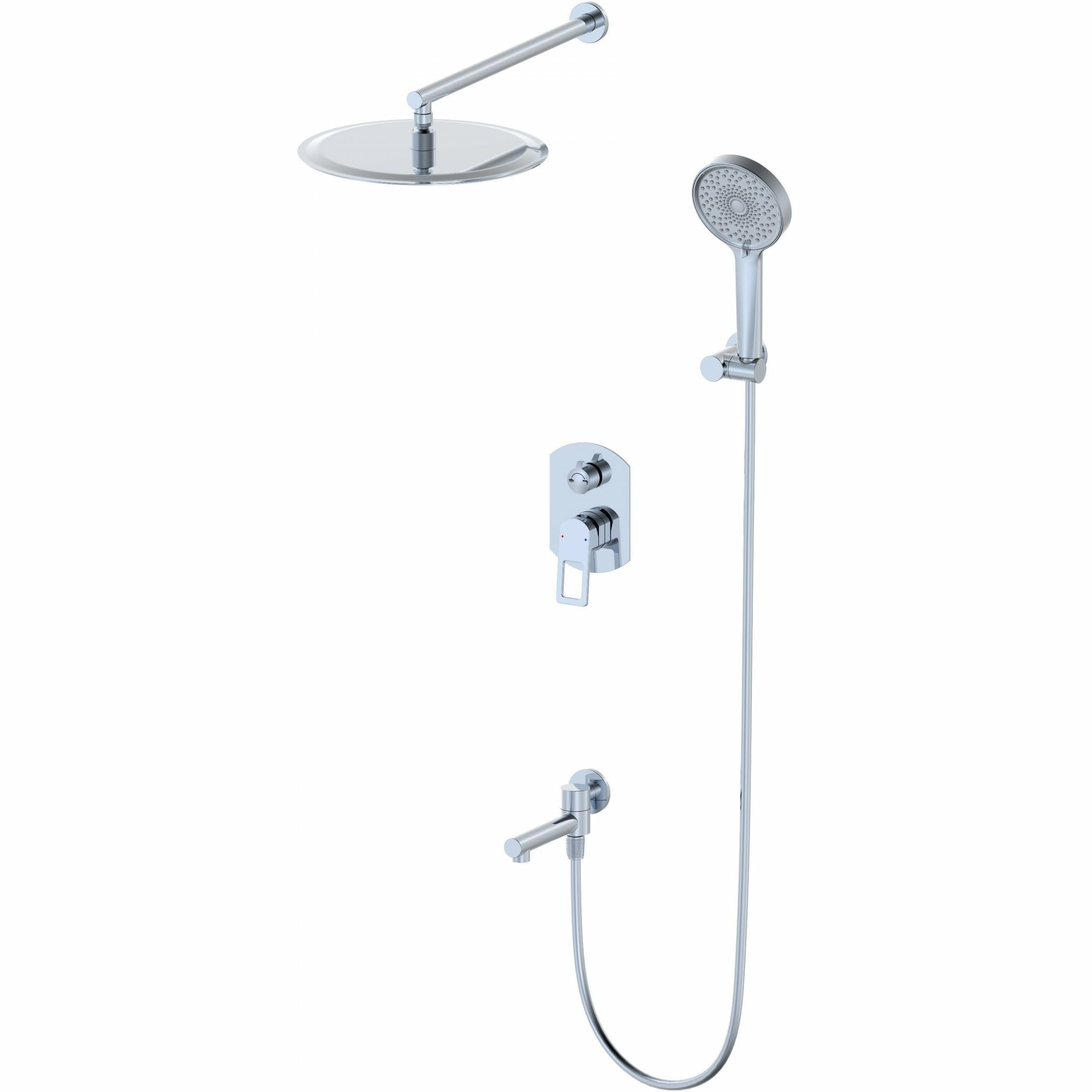 Душевая система встраиваемая Wonzon & Woghand хром, WW-88939010-CR