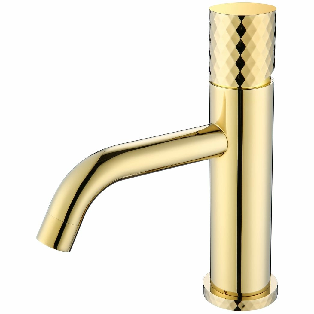 Смеситель для умывальника Boheme Stick Diamond Gold, 121-GG
