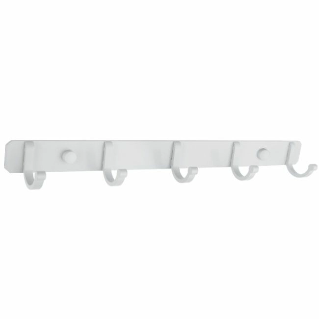 Планка с 5 неподвижными крючками (белый) Ledeme L5516W-5