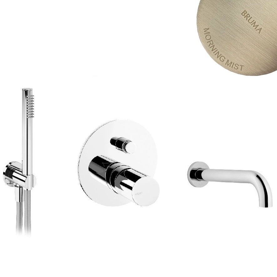 Смеситель скрытого монтажа для ванны Bruma Adagio, 1456403MM+1455914MM+1931301MM